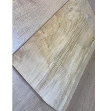 Клён Американский заготовка на топ Тангент А 26х357х570-540 мм - (Цельный)-4