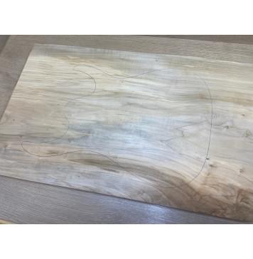 Клён Американский заготовка на топ Тангент АА 23х392х610 мм - (цельный)-7