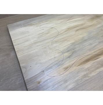 Клён Американский заготовка на топ Тангент АА 23х392х610 мм - (цельный)-1