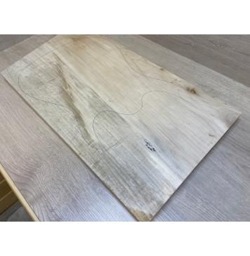 Клён Американский заготовка на топ Смешанный ААА 22х333х610-570 мм - (цельный)-10