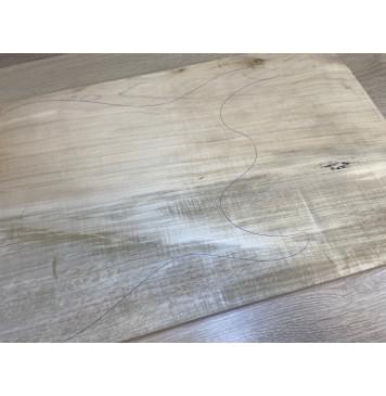 Клён Американский заготовка на топ Смешанный ААА 22х333х610-570 мм - (цельный)-4