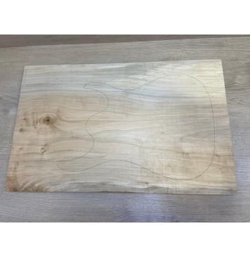 Клён Американский заготовка на топ Тангент А 18.5х392х620-610 мм - (цельный)-0