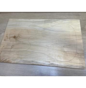 Клён Американский заготовка на топ Тангент А 18.5х392х620-610 мм - (цельный)-5