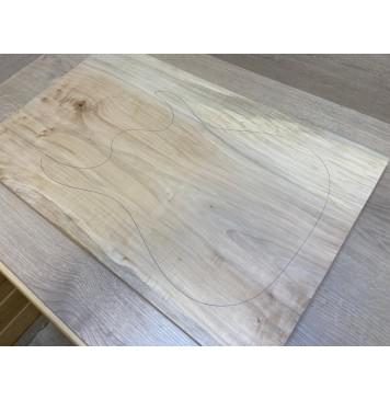 Клён Американский заготовка на топ Тангент А 18.5х392х620-610 мм - (цельный)-6