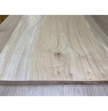 Клён Американский заготовка на топ Тангент А 18.5х392х620-610 мм - (цельный)-8