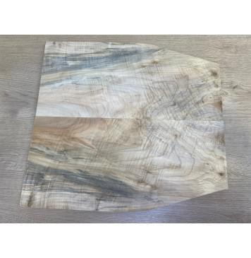 Клён Американский Волнистый заготовка на топ для Тревел гитары Смешанный А Волна АА 17х195-135х415 мм - 2 шт. (книжкой)-2