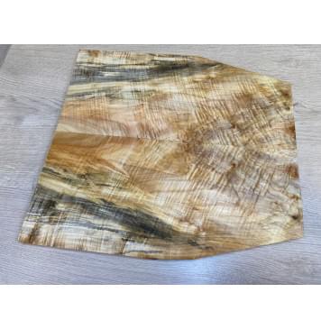 Клён Американский Волнистый заготовка на топ для Тревел гитары Смешанный А Волна АА 17х195-135х415 мм - 2 шт. (книжкой)-15