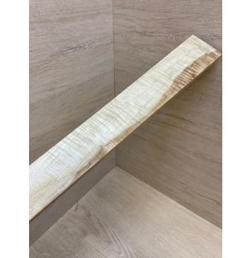 Клён Белый Явор, Волнистый заготовка накладки для электрогитары Смешанный А Волна АА 9х65-54х565 мм-3