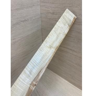 Клён Белый Явор, Волнистый заготовка накладки для электрогитары Смешанный А Волна АА 9х65-54х565 мм-10