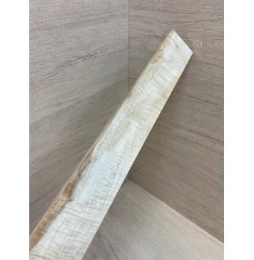 Клён Белый Явор, Волнистый заготовка накладки для электрогитары Смешанный А Волна АА 9х65-54х565 мм-9