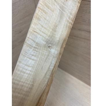 Клён Белый Явор, Волнистый заготовка накладки для электрогитары Смешанный А Волна АА 9х65-54х565 мм-8