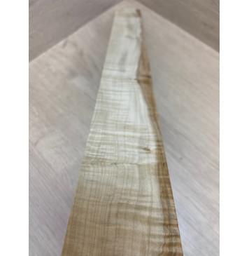 Клён Белый Явор, Волнистый заготовка накладки для электрогитары Смешанный А Волна АА 9х65-54х565 мм-7