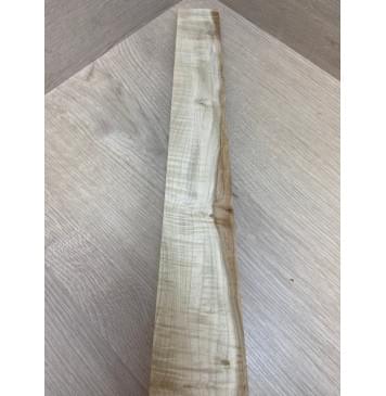 Клён Белый Явор, Волнистый заготовка накладки для электрогитары Смешанный А Волна АА 9х65-54х565 мм-6