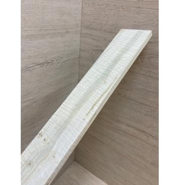 Клён Белый Явор, Волнистый заготовка накладки для электрогитары Смешанный А Волна ААА 9.5х62х512 мм (АКЦИЯ)-12