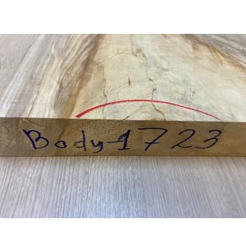 Клён Американский заготовка корпуса Тангент АА 54х350-260х485 мм (массив)-3