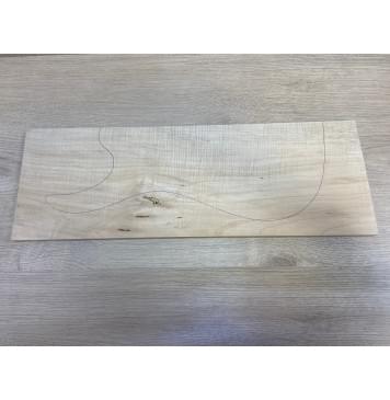 Клён Американский Волнистый заготовка на топ Смешанный АА Волна А 14х183х535 мм (1 шт под распил)-0