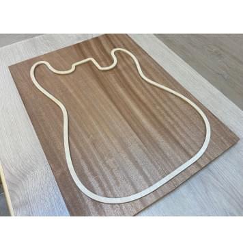 Сапели заготовка на топ Радиал АА 17.5х195х520-515 мм - 2 шт. (книжкой)-5