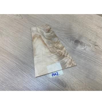 Клён Американский Волнистый заготовка накладки на головку грифа Смешанный ААА Волна АА 5.5х143-77х200 мм (АКЦИЯ)-0