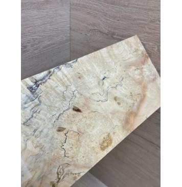 Клён Американский Каповый заготовка накладки на головку грифа Смешанный ААА Волна ААА 4.2х120-100х210 мм (АКЦИЯ)-5