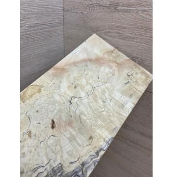 Клён Американский Каповый заготовка накладки на головку грифа Смешанный ААА Волна ААА 4.2х120-100х210 мм (АКЦИЯ)-2