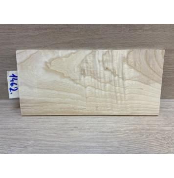 Ясень Белый Волнистый заготовка накладки на головку грифа Смешанный АА Волна АА 4х114х242 мм (АКЦИЯ)-5