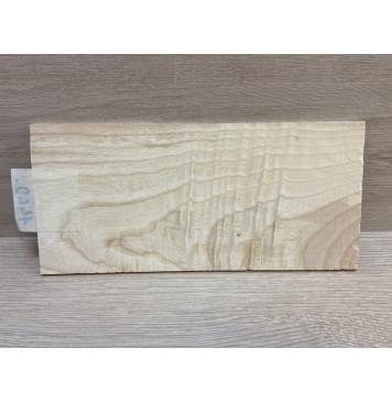 Ясень Белый Волнистый заготовка накладки на головку грифа Смешанный АА Волна АА 4х114х242 мм (АКЦИЯ)-1