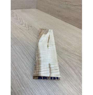 Клён Белый Явор, Волнистый заготовка для бриджа акустической гитары Радиал АА Волна ААА 10.7х50х195 мм (АКЦИЯ)-1