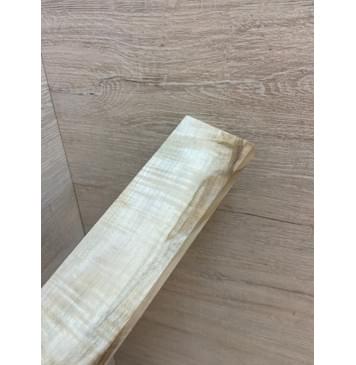 Клён Белый Явор, Волнистый заготовка для бриджа акустической гитары Радиал АА Волна ААА 10.6х50х192 мм (АКЦИЯ)-4