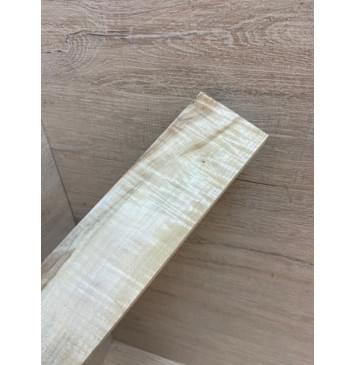 Клён Белый Явор, Волнистый заготовка для бриджа акустической гитары Радиал АА Волна ААА 10.6х50х192 мм (АКЦИЯ)-7