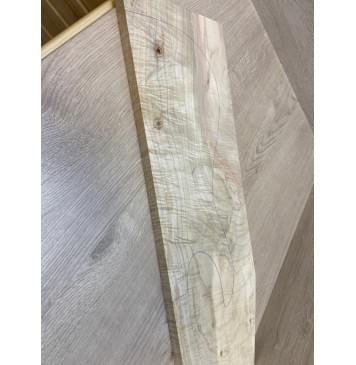 Клён Американский Волнистый заготовка на топ Смешанный А Волна АА 19х195-155х610-605 мм (1 шт под распил) АКЦИЯ-20