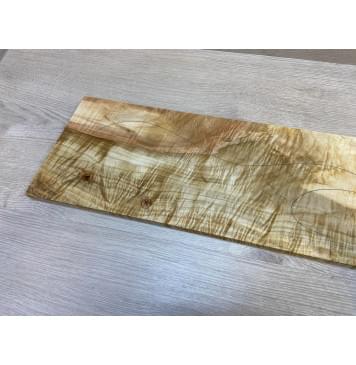 Клён Американский Волнистый заготовка на топ Смешанный А Волна АА 19х195-155х610-605 мм (1 шт под распил) АКЦИЯ-8