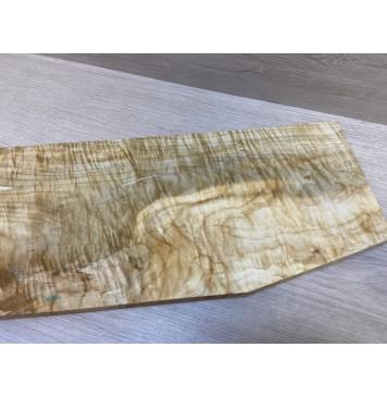 Клён Американский Волнистый заготовка на топ Смешанный А Волна АА 19х195-155х610-605 мм (1 шт под распил) АКЦИЯ-13