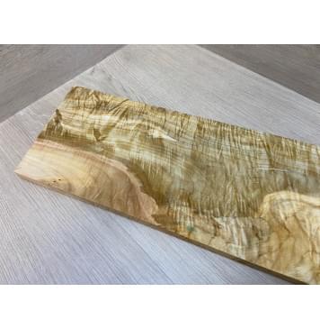 Клён Американский Волнистый заготовка на топ Смешанный А Волна АА 19х195-155х610-605 мм (1 шт под распил) АКЦИЯ-14