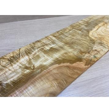 Клён Американский Волнистый заготовка на топ Смешанный А Волна АА 19х195-155х610-605 мм (1 шт под распил) АКЦИЯ-15