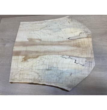 Клён Американский Волнистый заготовка на топ Радиал АА Волна ААА 18х230-200х505 мм - 2 шт. (книжкой) АКЦИЯ-9