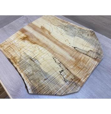 Клён Американский Волнистый заготовка на топ Радиал АА Волна ААА 18х230-200х505 мм - 2 шт. (книжкой) АКЦИЯ-5