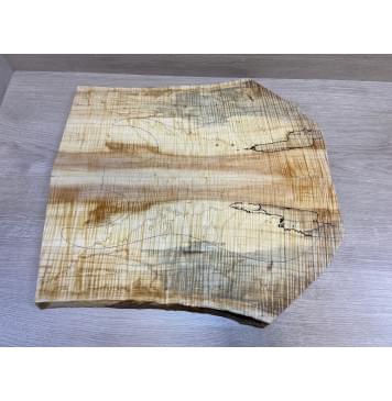 Клён Американский Волнистый заготовка на топ Радиал АА Волна ААА 18х230-200х505 мм - 2 шт. (книжкой) АКЦИЯ-0