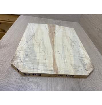 Клён Американский Волнистый заготовка на топ Смешанный АА Волна ААА 18х179х455-435 мм - 2 шт. (книжкой) АКЦИЯ-12