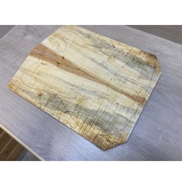 Клён Американский Волнистый заготовка на топ Смешанный АА Волна ААА 18х179х455-435 мм - 2 шт. (книжкой) АКЦИЯ-0