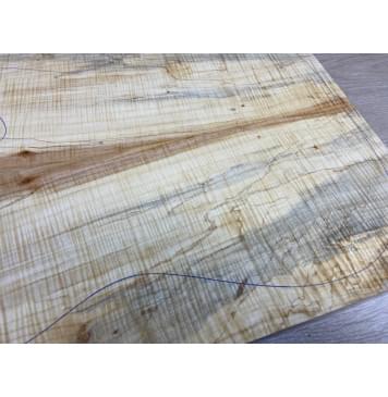 Клён Американский Волнистый заготовка на топ Смешанный АА Волна ААА 18х179х455-435 мм - 2 шт. (книжкой) АКЦИЯ-4