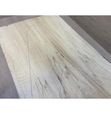 Клён Американский Волнистый заготовка на топ Смешанный ААА Волна ААА 20х224-200х640 мм - 2 шт. (книжкой) АКЦИЯ-4