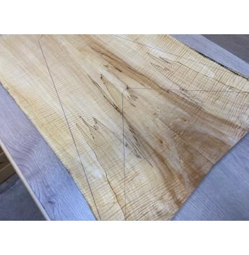 Клён Американский Волнистый заготовка на топ Смешанный ААА Волна ААА 20х224-200х640 мм - 2 шт. (книжкой) АКЦИЯ-9