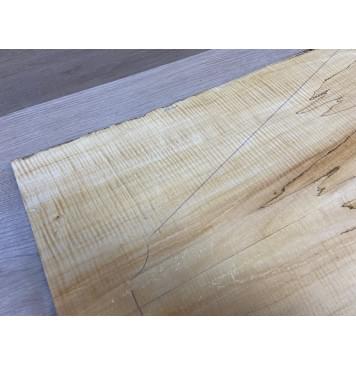 Клён Американский Волнистый заготовка на топ Смешанный ААА Волна ААА 20х224-200х640 мм - 2 шт. (книжкой) АКЦИЯ-12