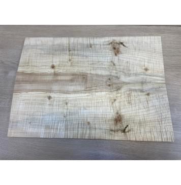 Клён Американский Волнистый заготовка на топ Смешанный АА Волна ААА 20х195х540 мм - 2 шт. (книжкой) АКЦИЯ-13