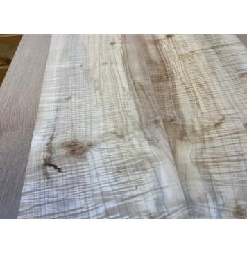 Клён Американский Волнистый заготовка на топ Смешанный АА Волна ААА 20х195х540 мм - 2 шт. (книжкой) АКЦИЯ-4