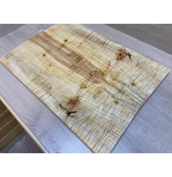 Клён Американский Волнистый заготовка на топ Смешанный АА Волна ААА 20х195х540 мм - 2 шт. (книжкой) АКЦИЯ-5