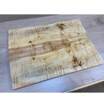 Клён Американский Волнистый заготовка на топ Смешанный АА Волна ААА 20х195х540 мм - 2 шт. (книжкой) АКЦИЯ-6