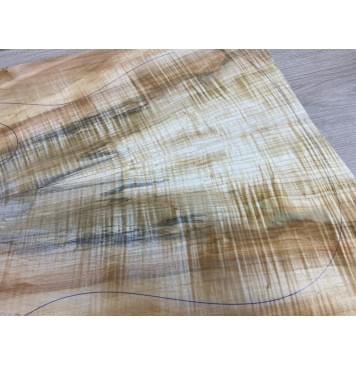 Клён Американский Волнистый заготовка на топ Смешанный АА Волна АА 19.5х190х530-475 мм - 2 шт. (книжкой) АКЦИЯ-5