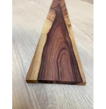 Эбен Красный заготовка накладки для электрогитары Тангент АА 7.5(6)х75-55х502 мм-1