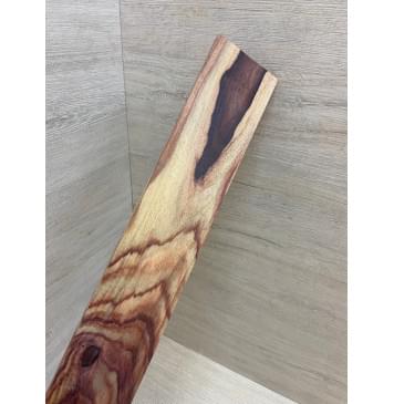 Эбен Красный заготовка накладки для электрогитары Тангент АА 7.5(6)х75-55х502 мм-3